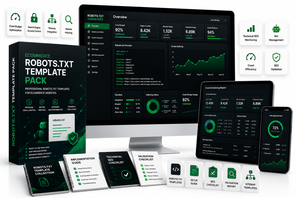 Ecommerce Robots.txt Template Pack